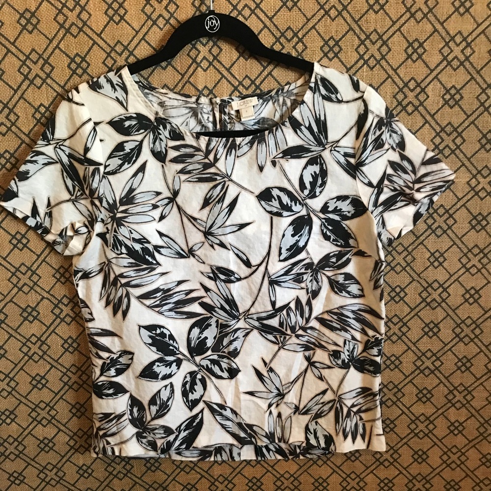 J Crew Short Sleeve Blouse